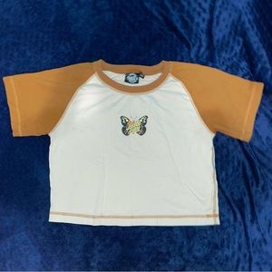 Santa Cruz butterfly cropped T-shirt